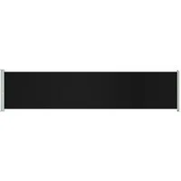 vidaXL Seitenmarkise Ausziehbare Seitenmarkise 140x600 cm Schwarz