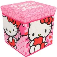 Hello Kitty Sitzhocker Aufbewahrungsbox mit Sitzfunktion und Stauraum 30 × 30 × 30 cm