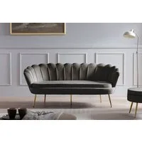 SalesFever 3-Sitzer Clam Komfortsofa, Extravagantes Muscheldesign: 180 cm Breite