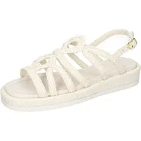 Melvin & Hamilton Vim 4 Leder-Geflochtene Schuhe für Damen Sandale Plateausohlen, Echtes Leder, Von Hand geflochten