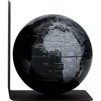 TROIKA Globus BOOKGLOBE SINGLE, Metall-Buchstütze mit abnehmbarem Globus, (13 cm Durchmesser, 1-tlg), 13 x 13 x 15,3 cm englische Beschriftung, verschiedene Farben