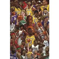 Grupo Erik Poster Basketball Superstars Poster M. Jordan, L. James, K. Bryant