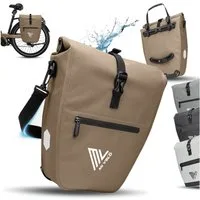 MIVELO Fahrradtasche Gepäckträgertasche wasserdicht inkl. Gurt für Umhängetasche, 2 Varianten wählbar