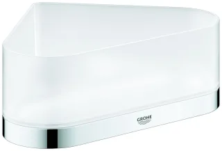 GROHE Eck-Duschablage Selection 41038 mit Halterung Glas/chrom, 41038000 41038000