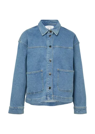 comma - Jeansjacke Boxy Fit blau - Gr. - 34
