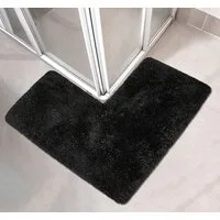 OTTO home Badematte Sanremo Standard, Badvorleger, Badezimmer Teppich, sehr weich, Höhe 30 mm, rutschhemmend beschichtet, schnell trocknend, fußbodenheizungsgeeignet, Polyester, rechteckig, L-Form, Badteppich, unifarben, rechteckig, rund & als 3-tlg.