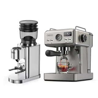 [EU Direct] HiBREW H10A Espresso Machine & G7 Conical Burr Grinder Combo 20 Bar Programmable Steam Wand 1.8L Tank Coffee