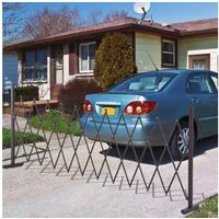 Outsunny Zaun Scherensperre ausziehbar, (Absperrgitter, 1-St., Scherengitter), 35-300cm