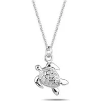 Elli Kette mit Anhänger Süßer Anhänger Schildkröte Schmuck Geschenk 925 Silber, Schildkröte