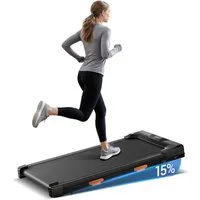 LONTEK Laufband Walking Pad mit Steigung 15 %, 10KM/H (1-tlg), 3,0 PS, Max Belastung 136 kg