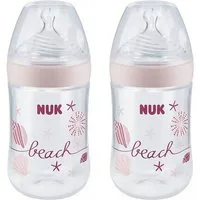 NUK Babyflasche NUK Nature Sense Babyflasche 260ml VORTEILSPACK Beach
