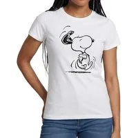 Spreadshirt T-Shirt Peanuts Snoopy Happy Frauen T-Shirt (1-tlg)