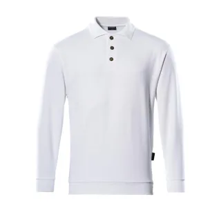 MASCOT Trinidad Polo-Sweatshirt CROSSOVER Weiß M - 00785-280-06-M