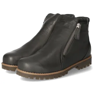 Andrea Conti Stiefeletten  Grau - Gr. 36 -  Leder und Textil