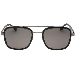 Hugo Boss graue Sonnenbrille mit polarisierten Glasern in dunklem Rutheniumgrau