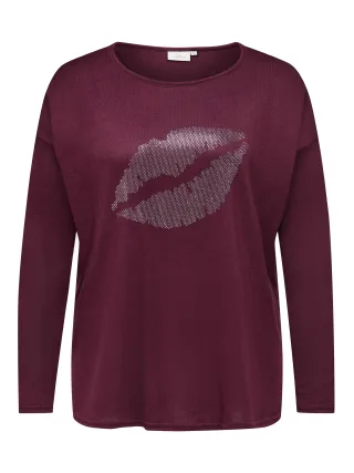 ONLY CARMAKOMA - CARALBA L/S TOP JRS - Gr. - L-50/52
