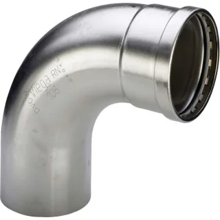 Viega Sanpress Inox XL-Bogen 577995 64 mm, 90°, Stahl nichtrostend, SC-Contur