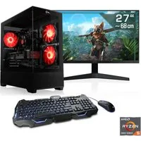 CSL AeroVision V24360 Gaming-PC-Komplettsystem (27", AMD Ryzen 5 5600, GeForce RTX 4060, 32 GB RAM, 1000 GB SSD)