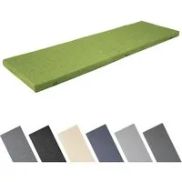 Garronda Bankauflage 100-200 cm, ca. 4 cm dick, wasserabweisend, mit Bändern GD-0220, (1 St), Hypoallergen, UV-beständig, Wasserbeständig