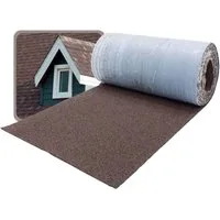 DAPRONA Dachschindeln Dachschindeln, Firstabdeckung 5m x 32cm Braun, (20-St), Bitumen Firstband für Gartenhaus, Carport