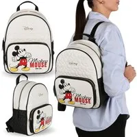 Disney Mickey Mouse Cityrucksack DISNEY Mickey Mouse Rucksack Kunstleder gesteppt 23 × 10 × 32 cm