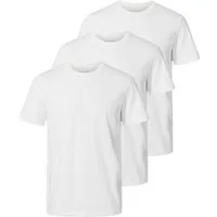 Selected Rundhalsshirt SLHZREG-DAN 3 PACK SS O-NECK TEE (Packung, 3-tlg)