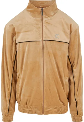 Karl Kani Anorak "Karl Kani Herren KM214-021-1 OG Velvet Jacket sand" 1 Stk. tlg. ohne Kapuze