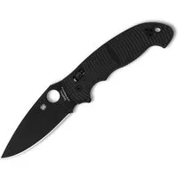 Spyderco Taschenmesser Spyderco Manix 2XL Salt Black G10 CPM MagnaCut Black Blade PlainEdge