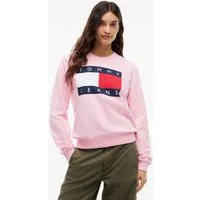 Tommy Jeans Sweatshirt TJW REG FLAG CREW Baumwolle