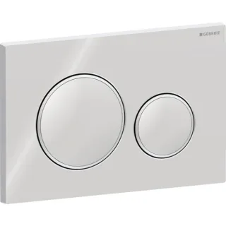 Geberit Betätigungsplatte Sigma20, für 2-Mengen-Spülung glanzchrom / mattchr / glanzchrom, 115882KH1 115882KH1