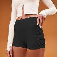MP Damen Tempo Side Scrunch Booty Shorts – Schwarz - XXL