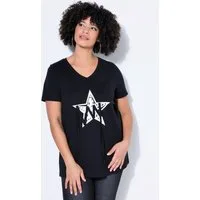 Angel of Style T-Shirt T-Shirt Komfort Fit Stern mit Zierbändern