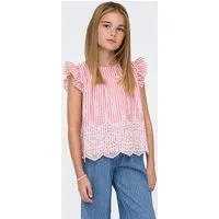 KIDS ONLY Blusentop KOGBONDI LIFE S/L EMB FRILL TOP WVN