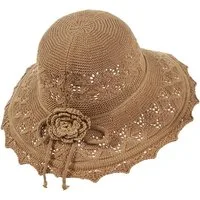Bwecuy Sonnenhut Damen Sonnenhut UV-Schutz Strandhut Faltbar Sommerhut Strand Strohhüte Strohhut mit Breite Krempe