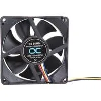 ES 80mm 800-6.000rpm Fan 80x80x25mm, Gehäuselüfter schwarz, Two Ball Bearing, PWM, 80 mm