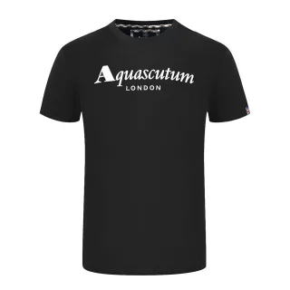 Aquascutum Herren London T-Shirt (Schwarz)