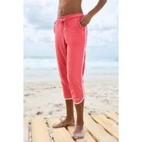 KangaROOS Relax-Caprihose mit sportlichem Seitenstreifen und weichem Frottee Material