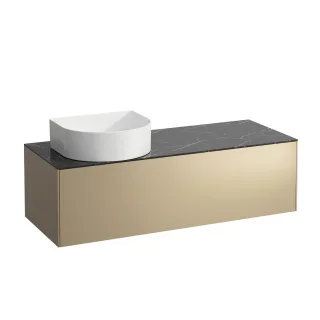 LAUFEN Waschtischunterschrank SONAR f.WT H812340/1/2/3 1 Schubl 1175x455 Ausschn li Gold? Marqui H4054220341401