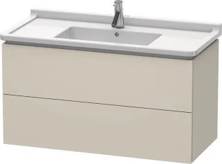 Duravit L-Cube Waschtischunterbau wandhängend Taupe Supermatt 1020x469x558 mm - LC626608383 LC626608383