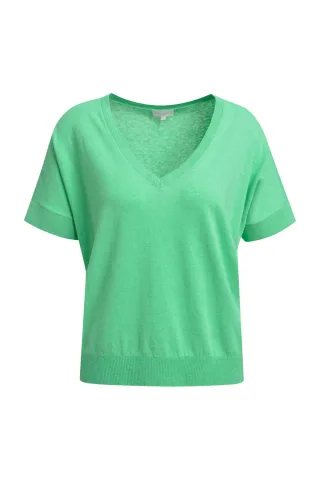 Milano Italy - v-neck sleeveless pullover mint - Gr. - M