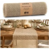 DecoHomeTextil Heimtextilmanufaktur Tischläufer Deco Jute Tischläufer Tischband Geschenkband Eco Friendly