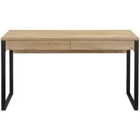 OTTO home Schreibtisch Moid, Computertisch im modernen Design, Breite 120/140/160 cm, mit Metallbeinen & Schublade