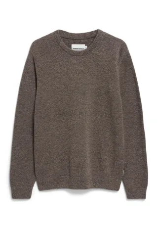 Armedangels - Pullover aus Bio-Baumwolle - Alvaario braun - Gr. - S