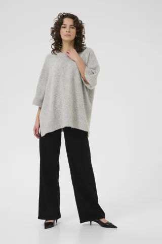 Strickpullover KAniel Baggy fit light grey