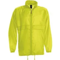 Goodman Design Regenjacke Windbreaker Damen und Herren Im Kragen integrierte Kapuze