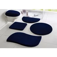 OTTO home Badematte Merida, Badvorleger, Badezimmer Teppich, Höhe 32 mm, rutschhemmend beschichtet, schnell trocknend, strapazierfähig, fußbodenheizungsgeeignet, Kunstfaser, wellenförmig, Badteppich, Uni Farben, rechteckig, rund & als 2-tlg. Set erhä
