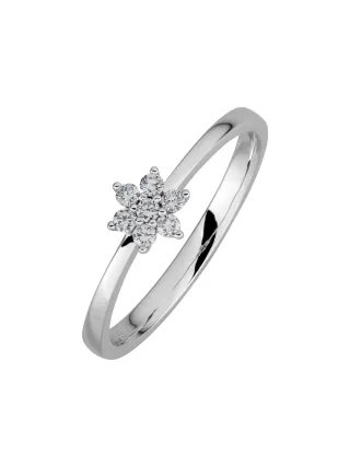 Lyomi Ring 585/- Weißgold 7 synth. Diam. 0,13ct.