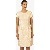 Kraimod Cocktailkleid mit floralem Muster & Puffärmeln