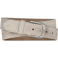 Engbers Ledergürtel Herren Gürtel aus Veloursleder, Beige