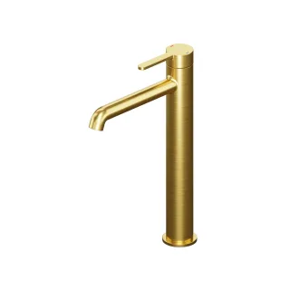 Steinberg Serie 341 Waschtisch-Einhebelmischer ohne Ablaufgarnitur, Gold gebürstet 341 1700 BG